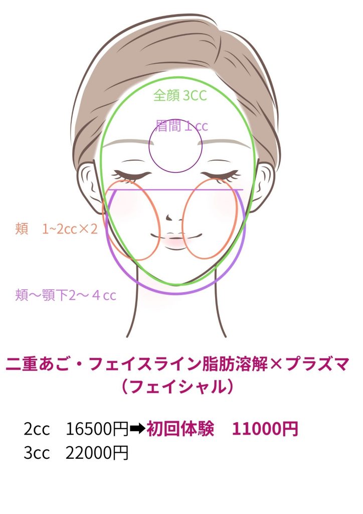 二重あご・フェイスライン脂肪にアプローチ
